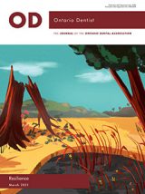 Cover of March 2021 Ontario Dentist