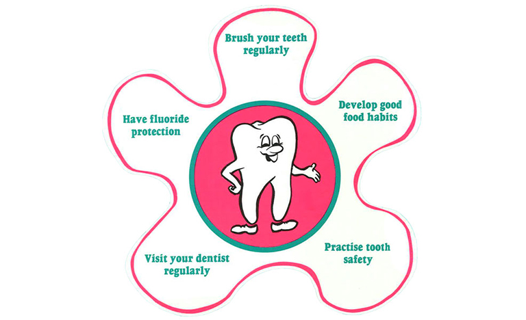 Cartoon molar mascot